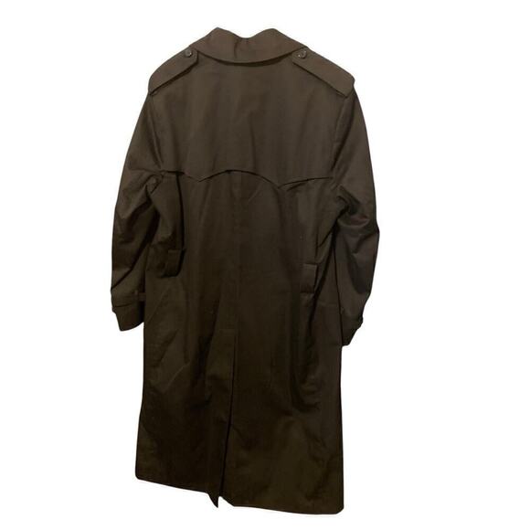 Men's John R. Ord Bleu Navy 5 Button Trench Coat w/ Classic Lining Size 42 - Picture 11 of 15